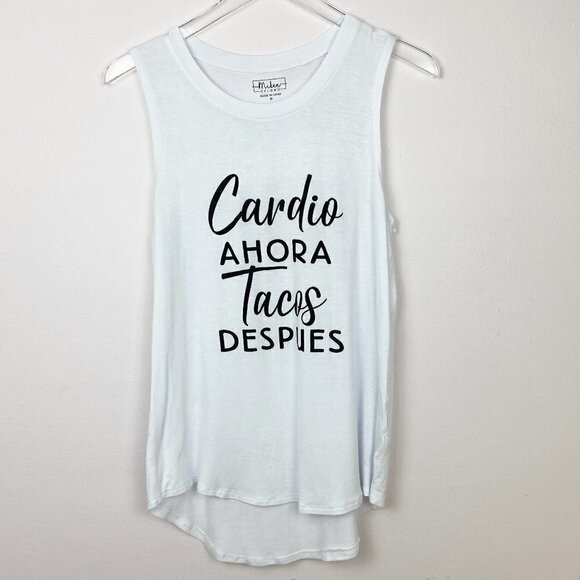 MIKEN | Cardio Ahora Tacos Despues Graphic Tank M - Picture 1 of 6